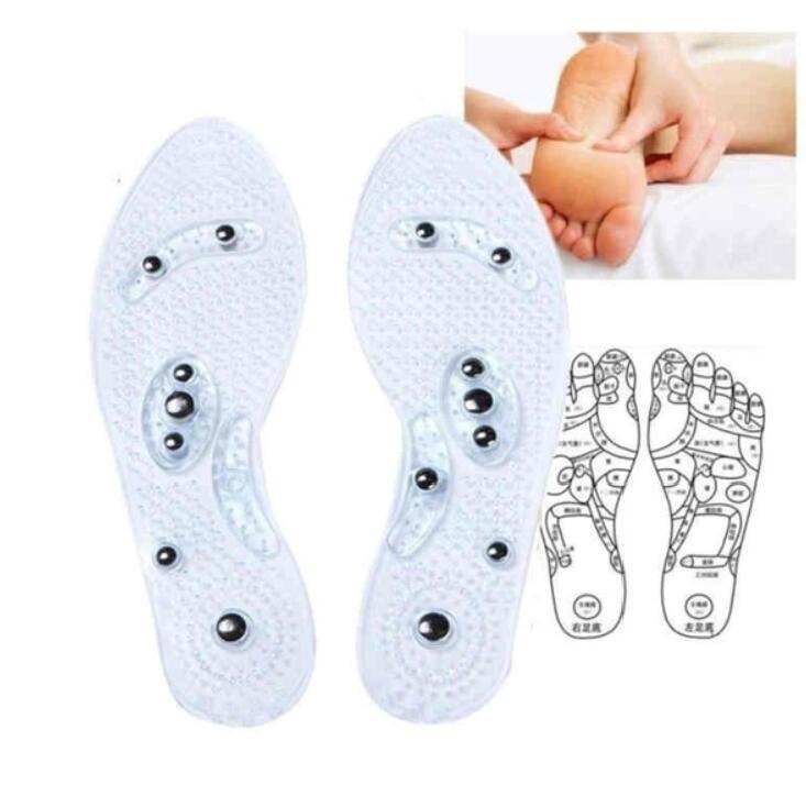 Clear Silicone Massage Insoles for Tired Feet All Day