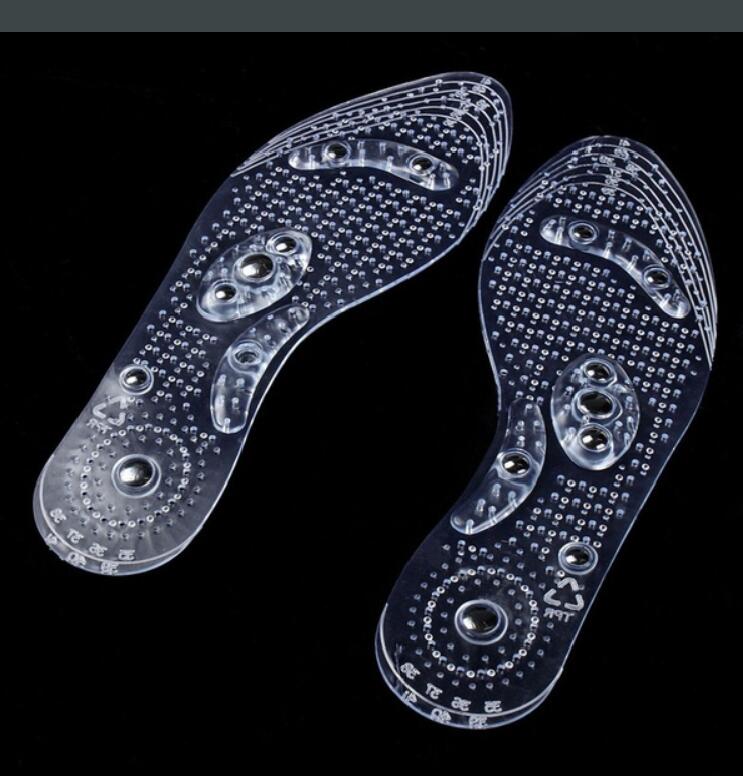 Clear Silicone Massage Insoles for Tired Feet All Day