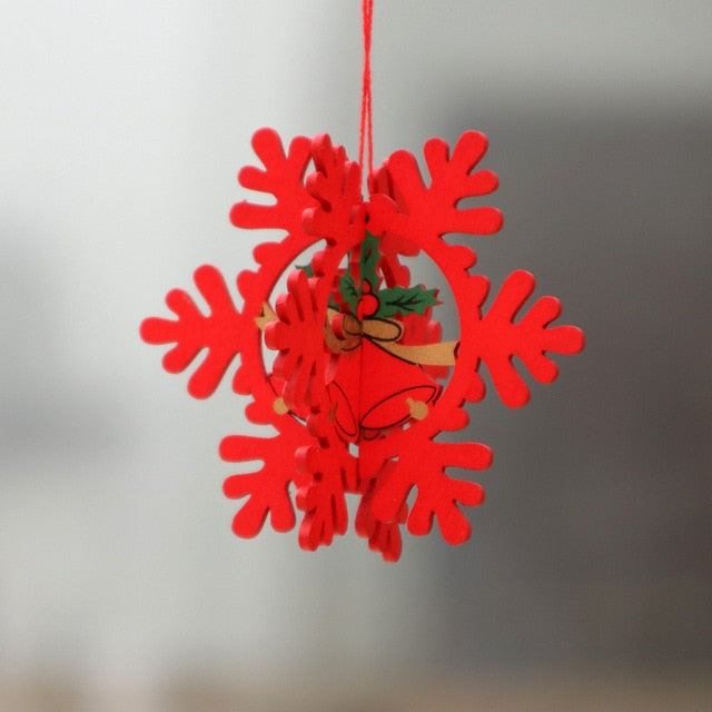 Wooden Christmas Ornaments for Dimensional Holiday Charm