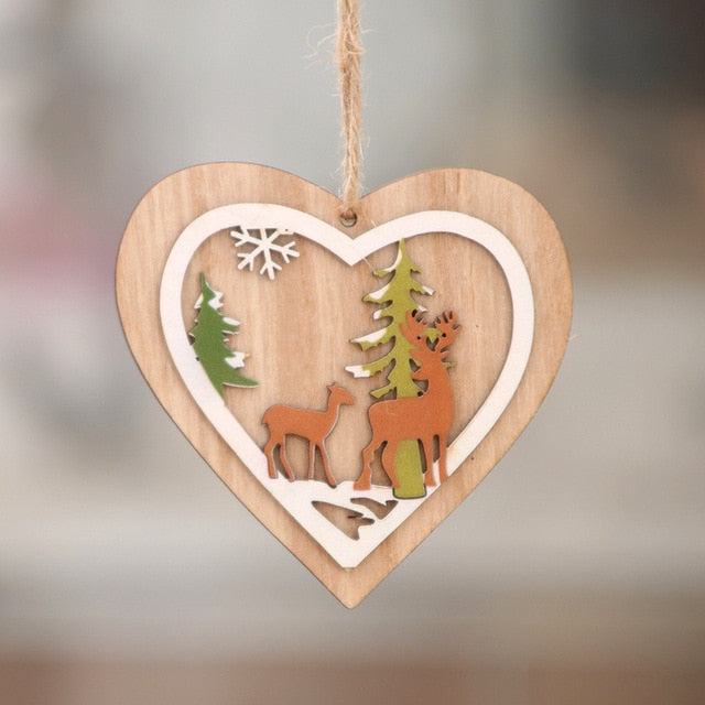 Wooden Christmas Ornaments for Dimensional Holiday Charm