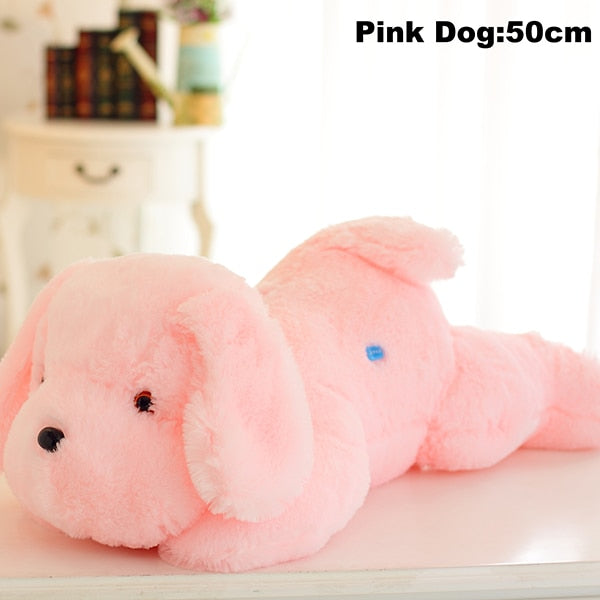 50cm Glowing Dog Plush Toy for Colorful Bedtime Fun for Kids
