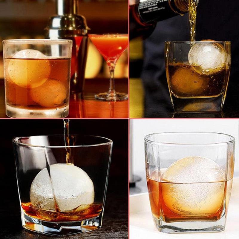 Large Ice Ball Mold for Whiskey: Clear 5cm Spheres