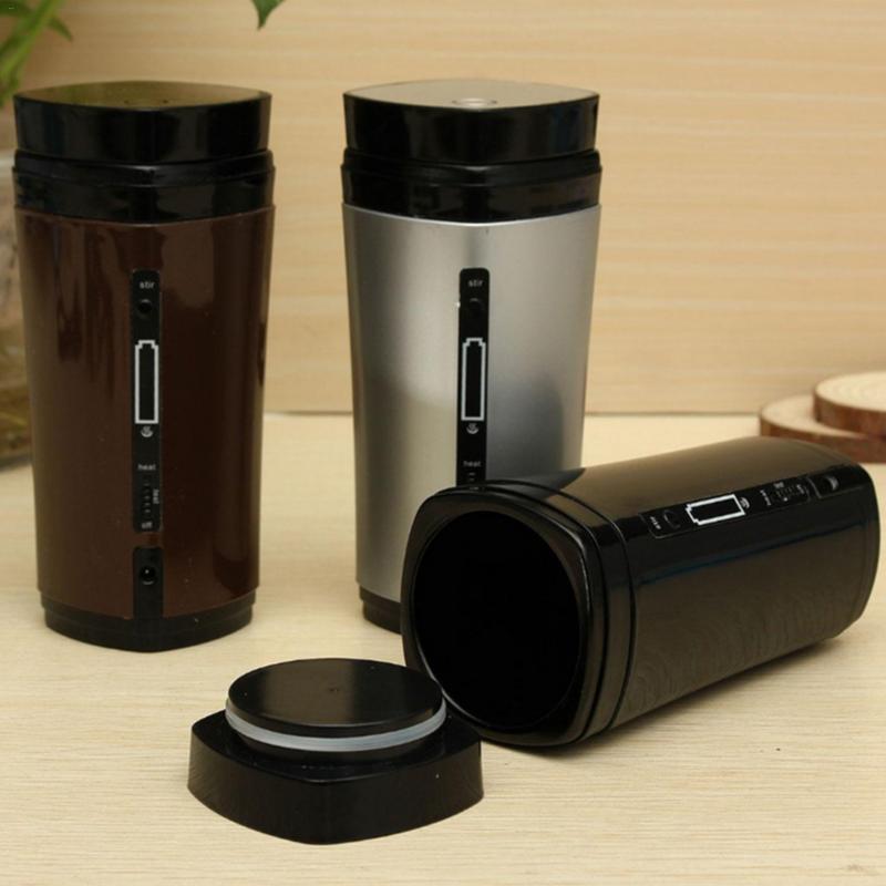 Self-Stirring Heated Coffee Mug with USB Charging Base