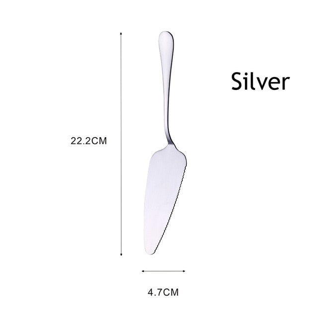 Serrated Stainless Steel Cake Server for Clean Slices