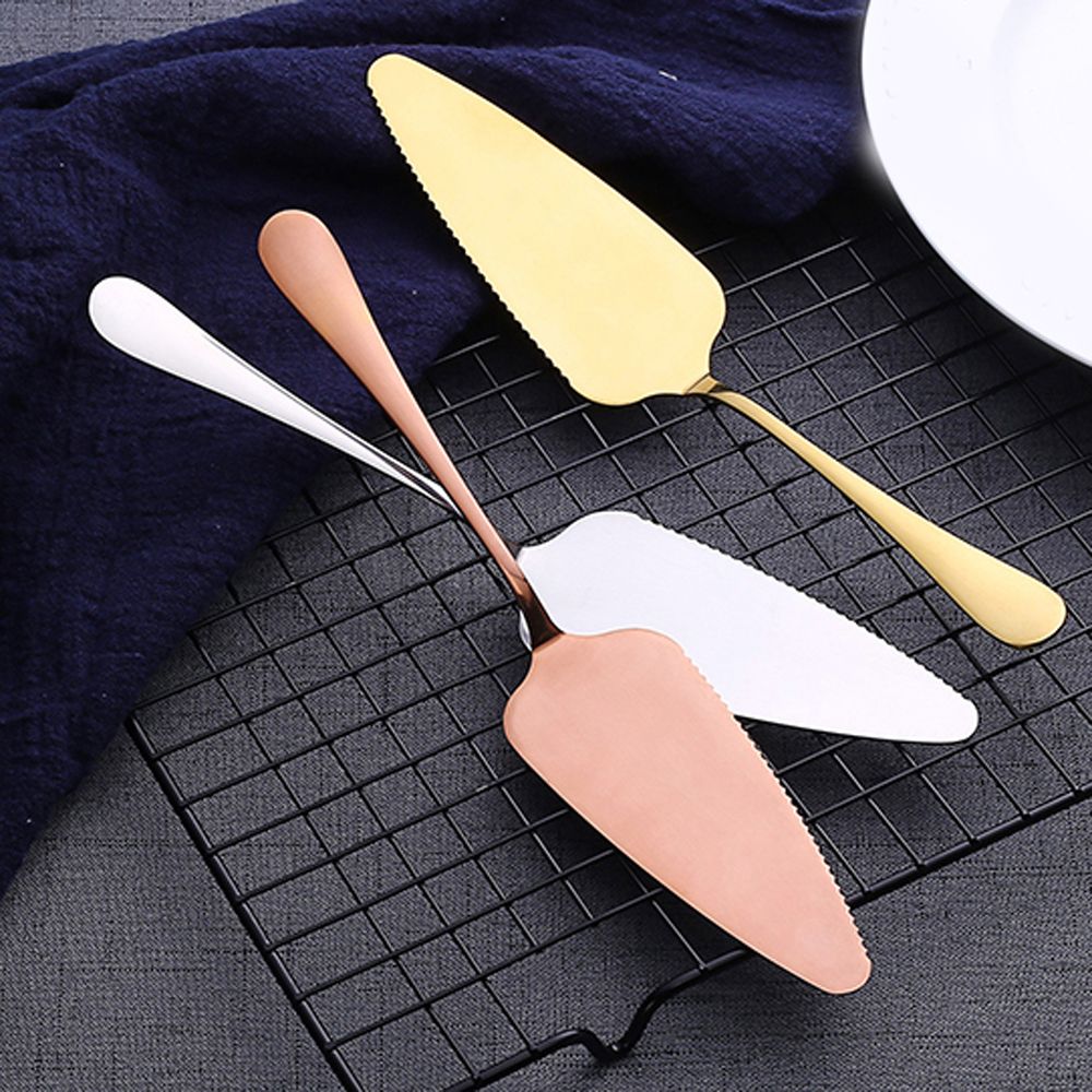 Serrated Stainless Steel Cake Server for Clean Slices