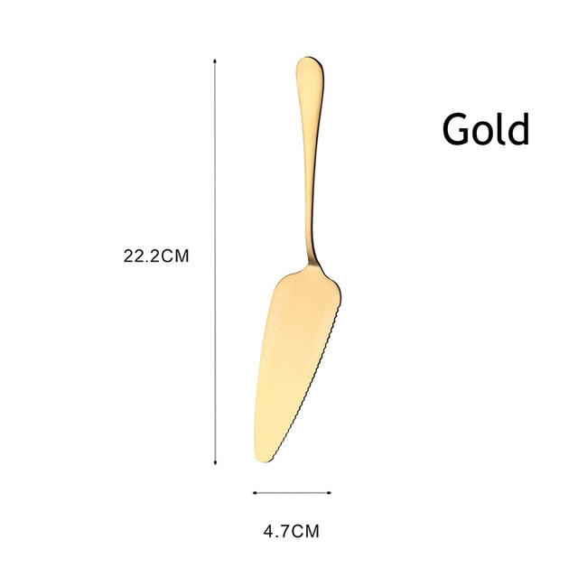 Serrated Stainless Steel Cake Server for Clean Slices