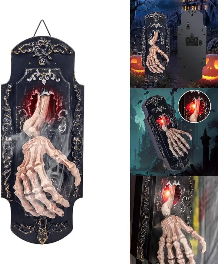 Halloween Touch Doorbell With Illuminated Skeletal Hand
