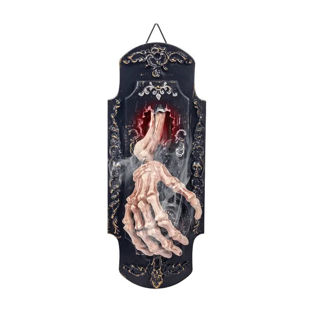 Halloween Touch Doorbell With Illuminated Skeletal Hand