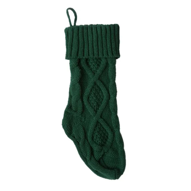 Knitted Christmas Stocking for Cozy Gift-Giving Decor