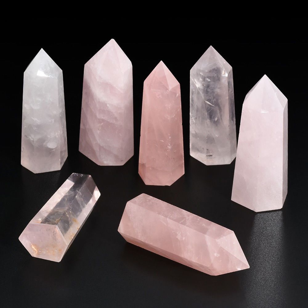 Rose Quartz Crystal Point Decor for Serene Spaces