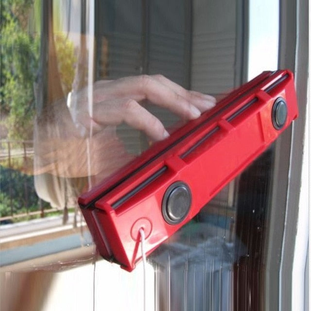 Magnetic Window Cleaner for Single-Pane Glass, Indoors