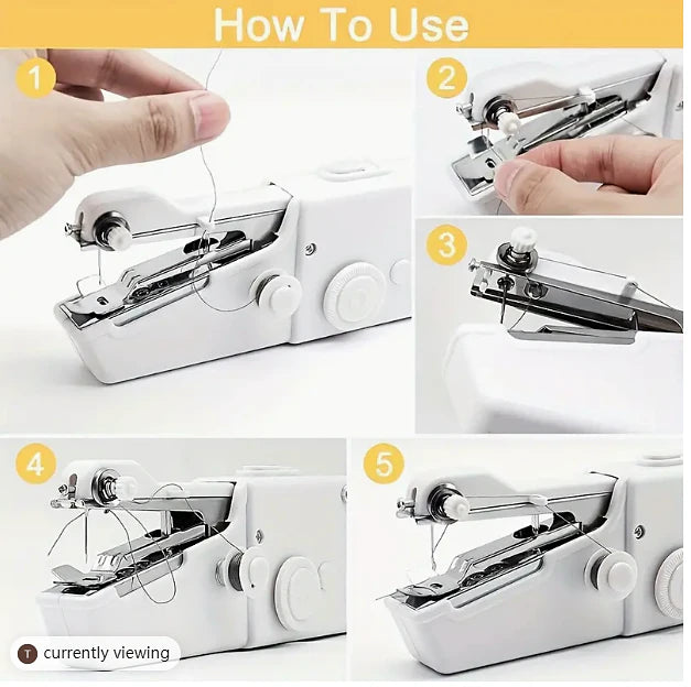 Handheld Sewing Machine for Quick Clothing Repairs