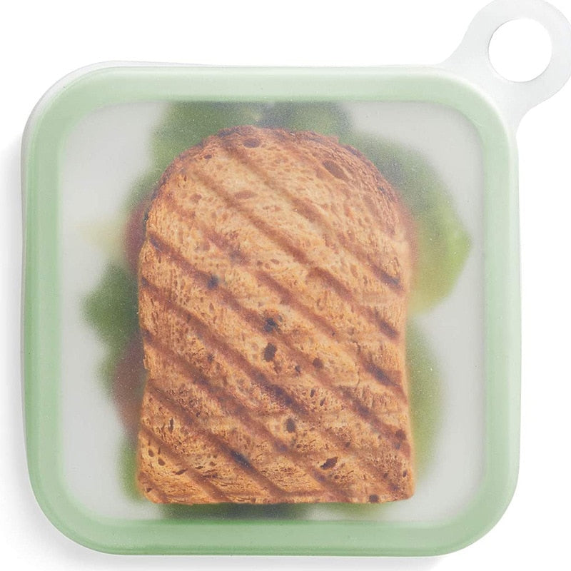 Collapsible Silicone Sandwich Box for Lunch & Commute