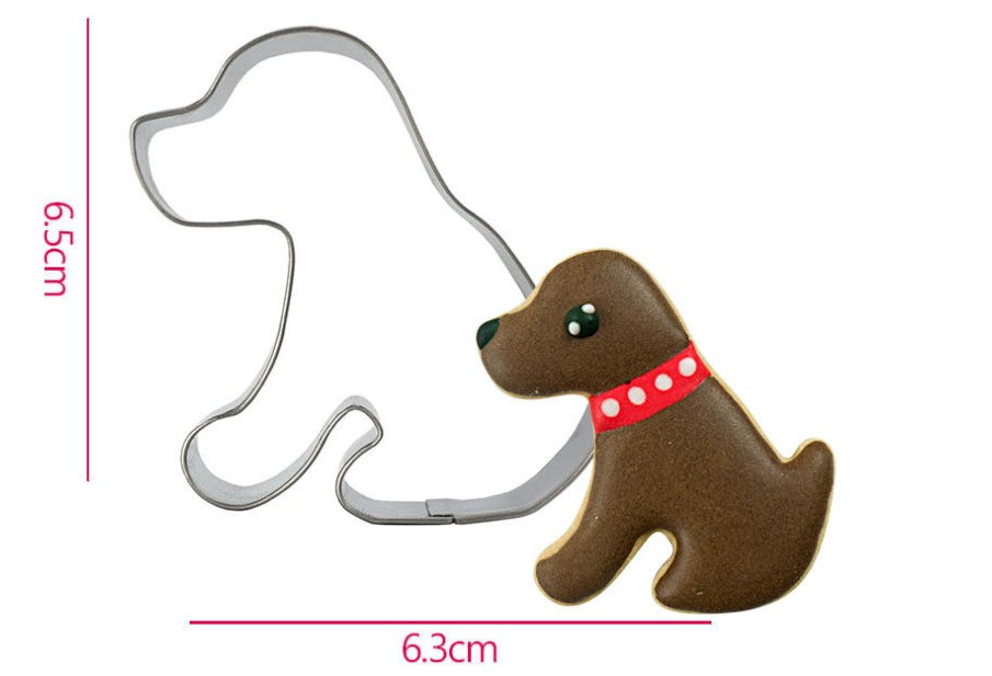 Stainless Steel Dog Cookie Cutter for Fondant & Biscuits