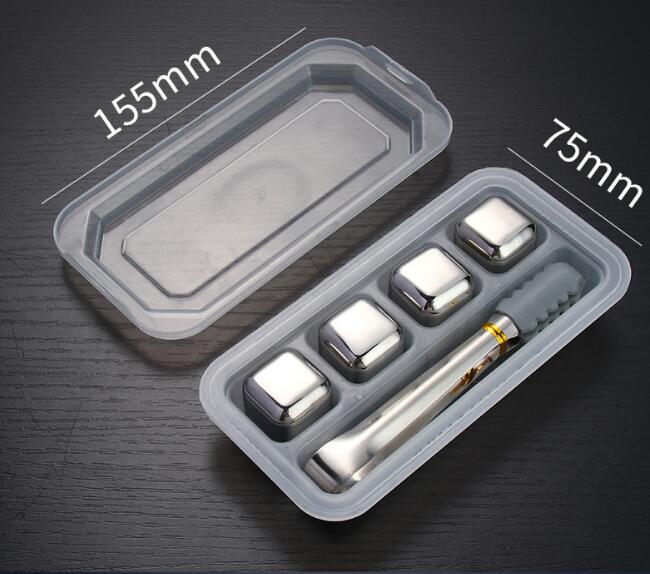 Stainless Steel Whisky Ice Cubes That Never Dilute
