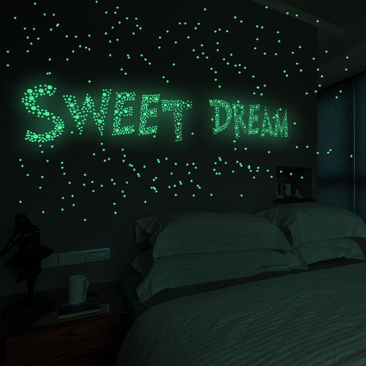 Glow-in-the-Dark Star Wall Stickers for Kids' Rooms