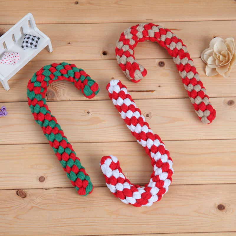 Cotton Rope Dog Toy for Festive Tug, Chew and Play