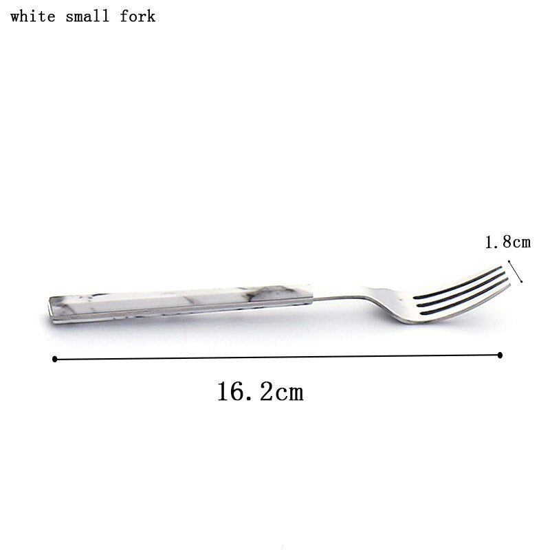 Western Stainless Steel Flatware Set, Faceted Handle