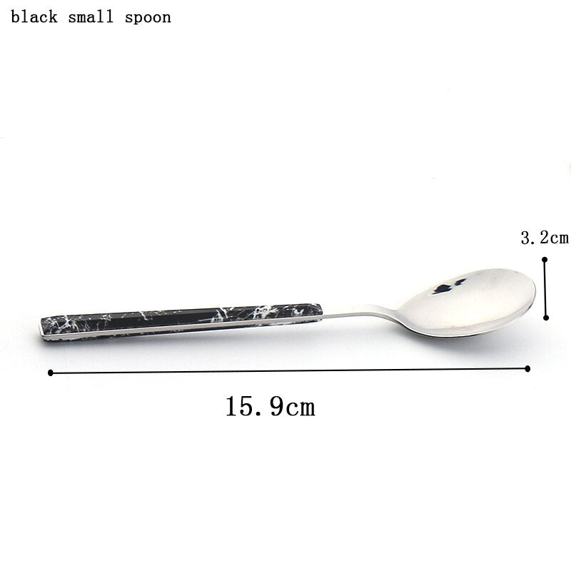 Western Stainless Steel Flatware Set, Faceted Handle