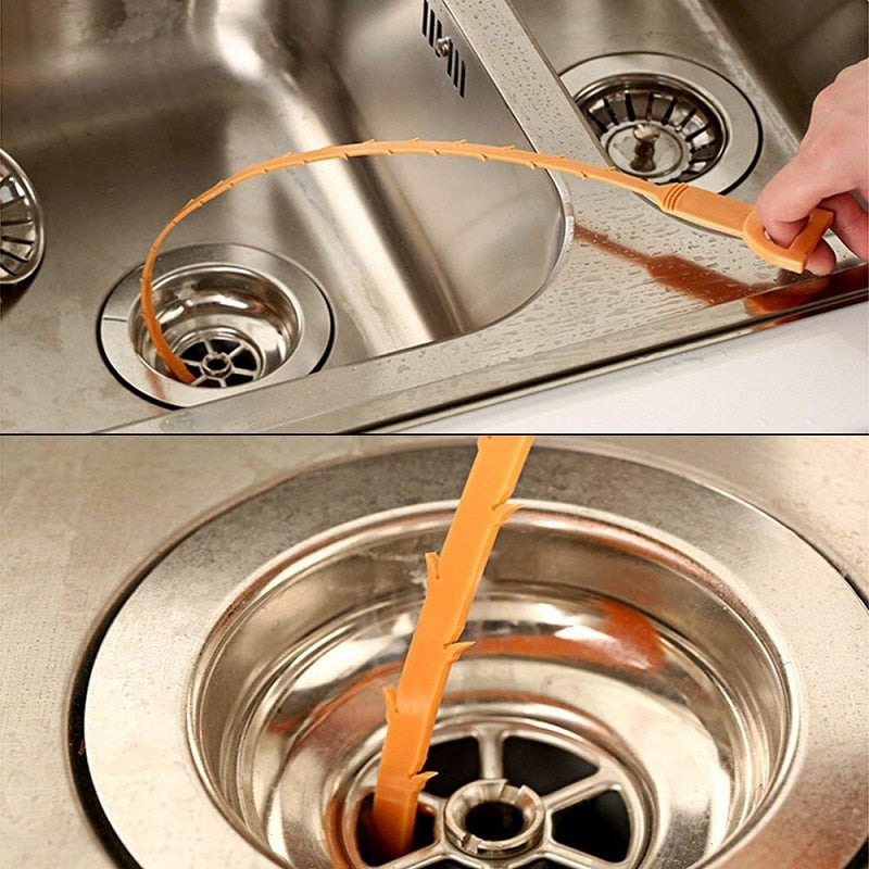 Drain Cleaner Sticks for Hair Clogs by Hand