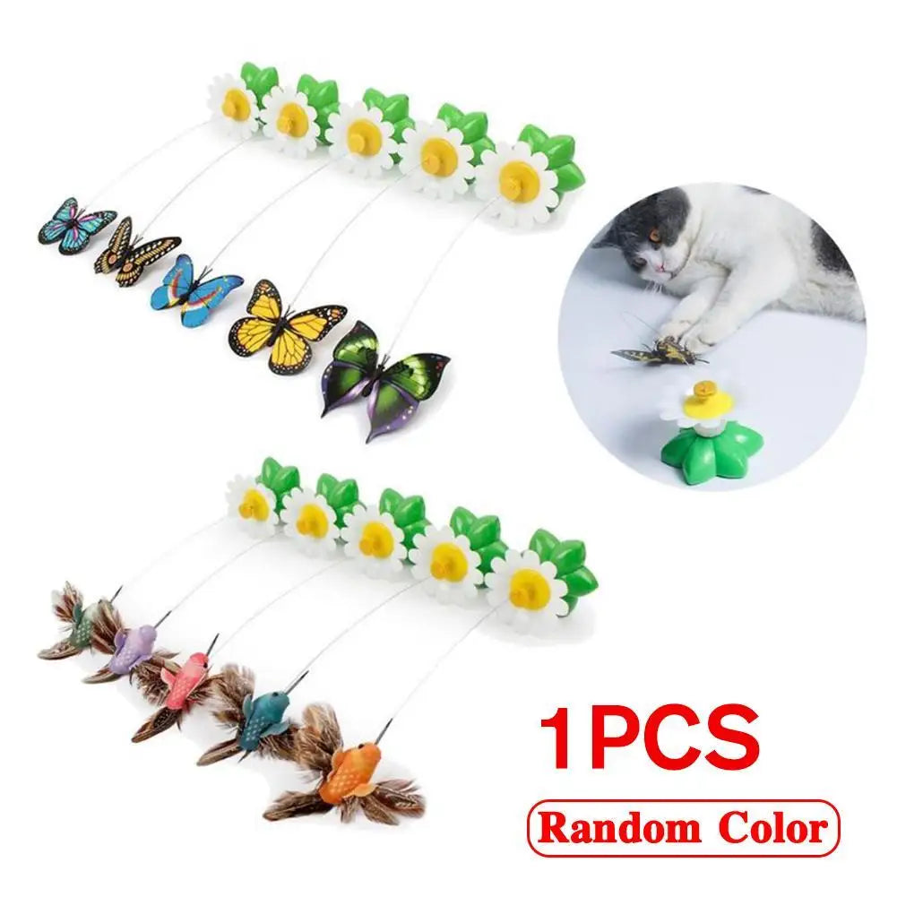Automatic Cat Toy With 360° Butterfly Chasing Action