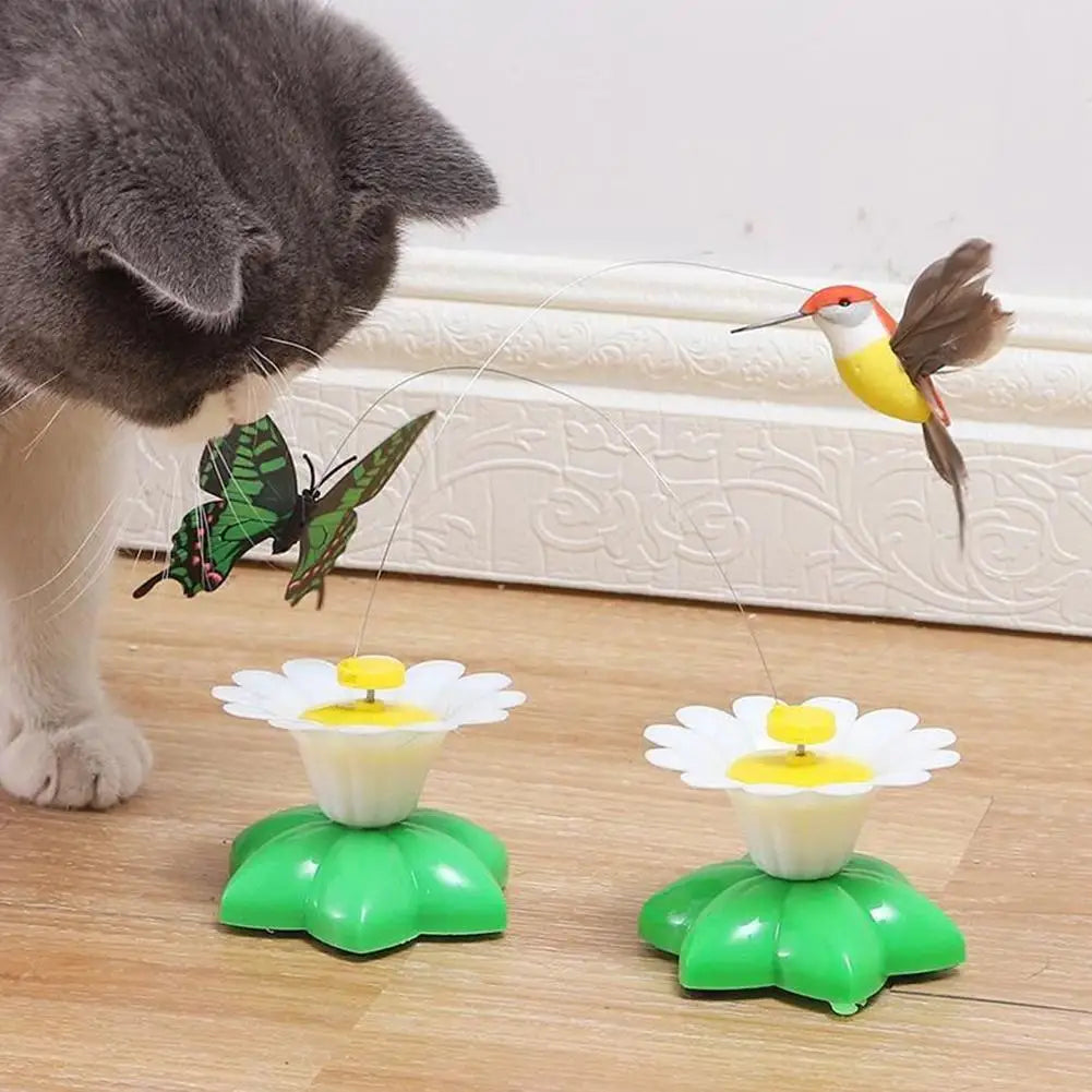 Automatic Cat Toy With 360° Butterfly Chasing Action