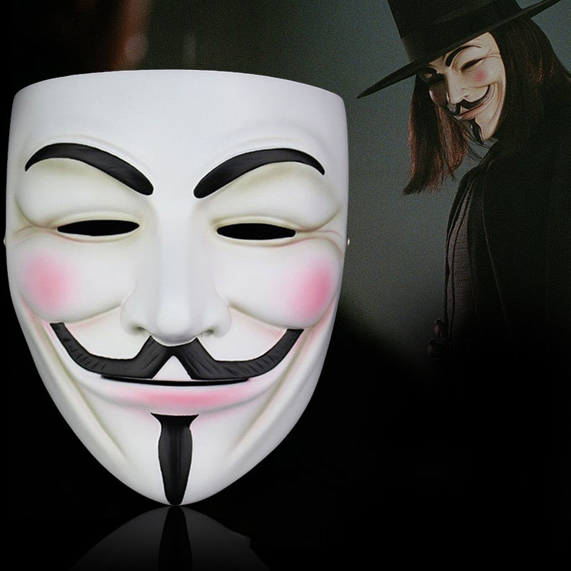 Guy Fawkes Mask for Cosplay, Halloween and Parties