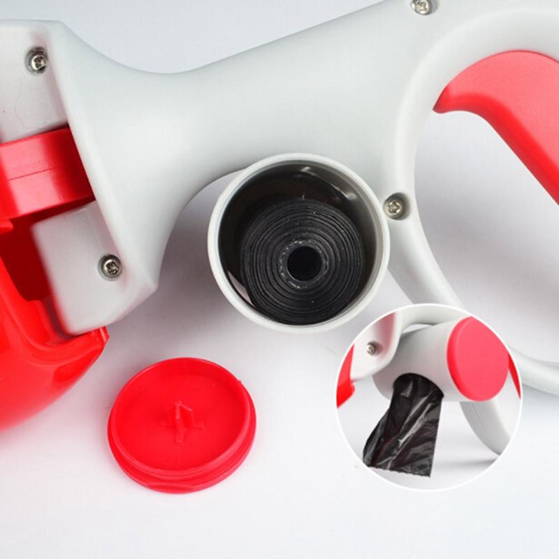 Portable Dog Poop Scooper with Built-In Bag Dispenser