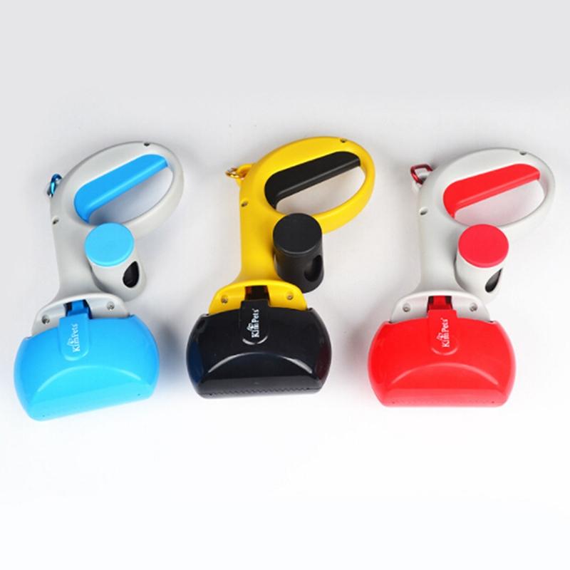 Portable Dog Poop Scooper with Built-In Bag Dispenser