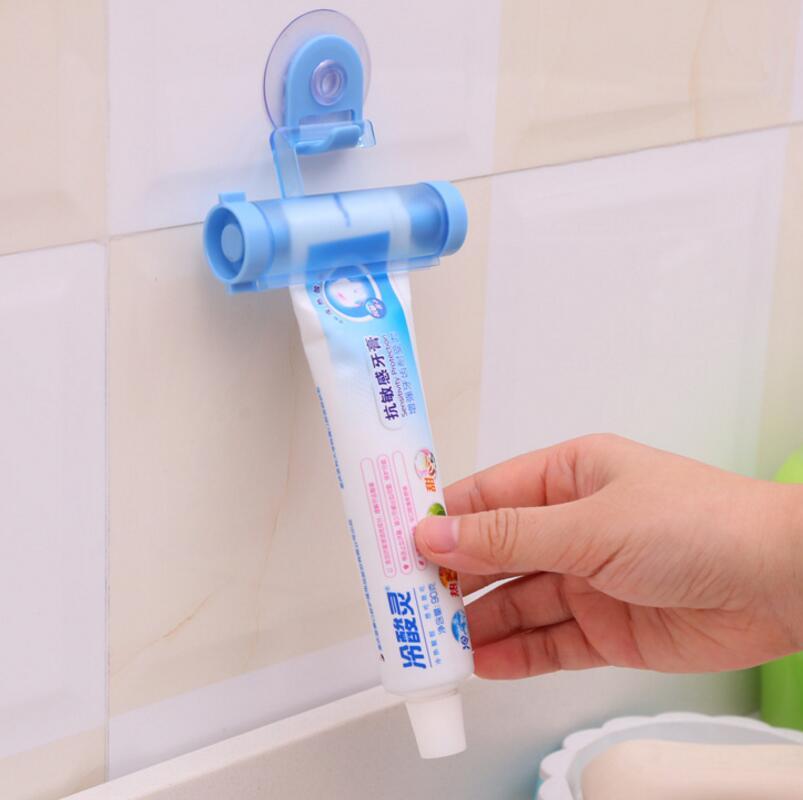 Toothpaste Squeezer Wall Holder, Suction Mount No Drill