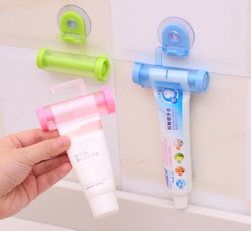 Toothpaste Squeezer Wall Holder, Suction Mount No Drill