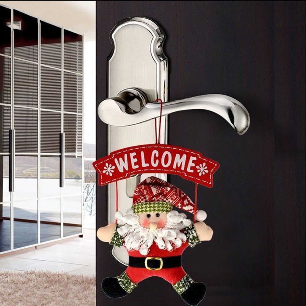 Santa Claus Door Hanging Christmas Welcome Decoration