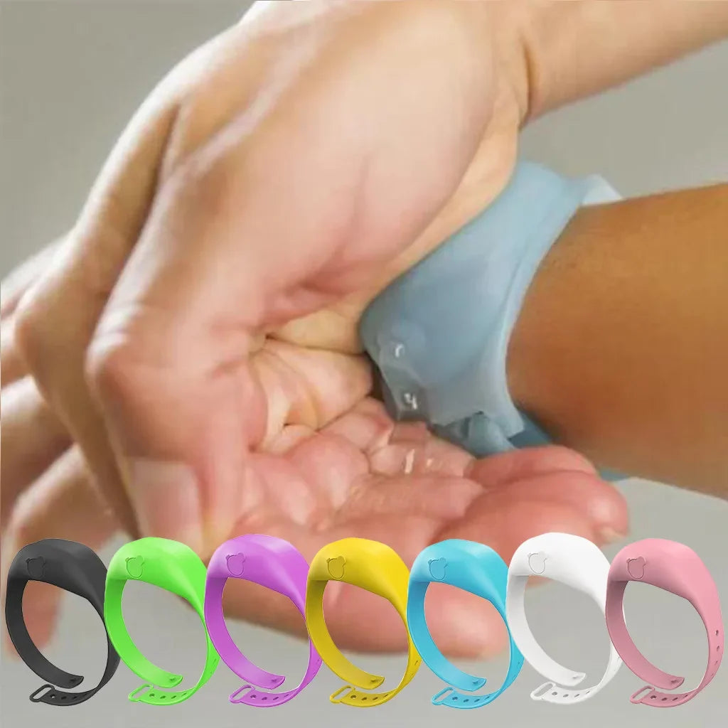 Silicone Wristband Hand Sanitizer Dispenser for Kids