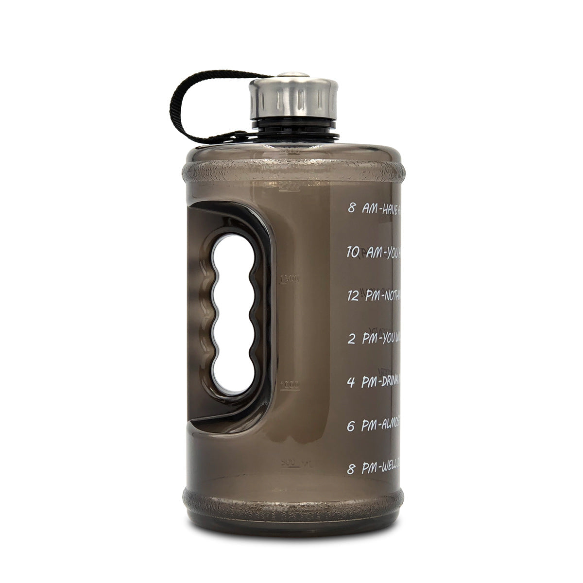 2.2L Gym Water Bottle With Time Markers to Drink More