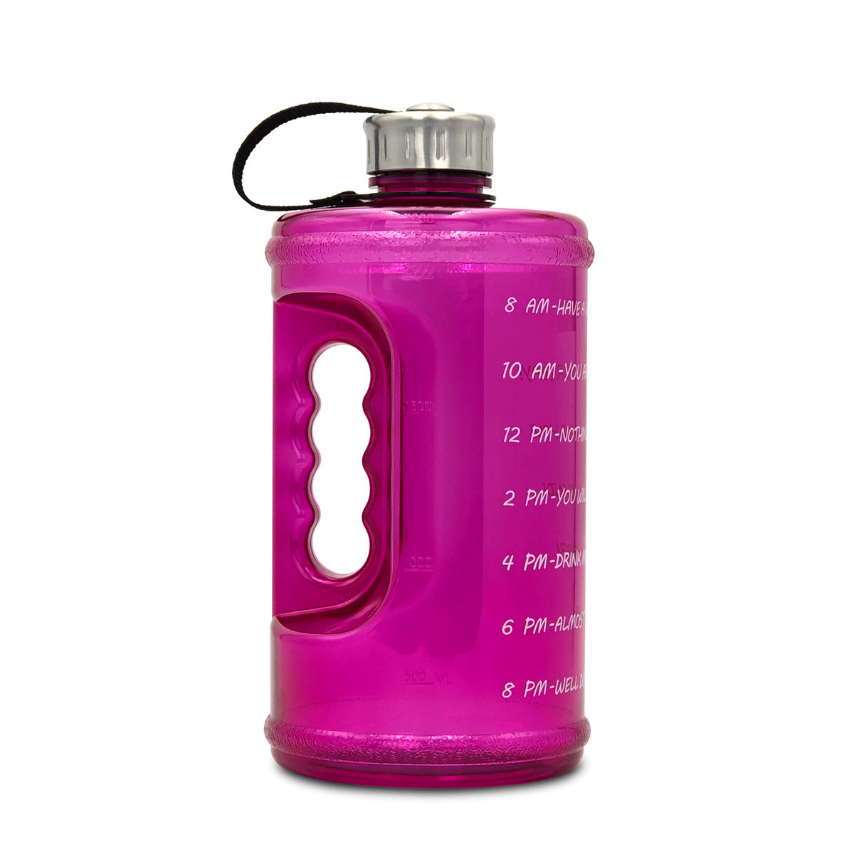 2.2L Gym Water Bottle With Time Markers to Drink More