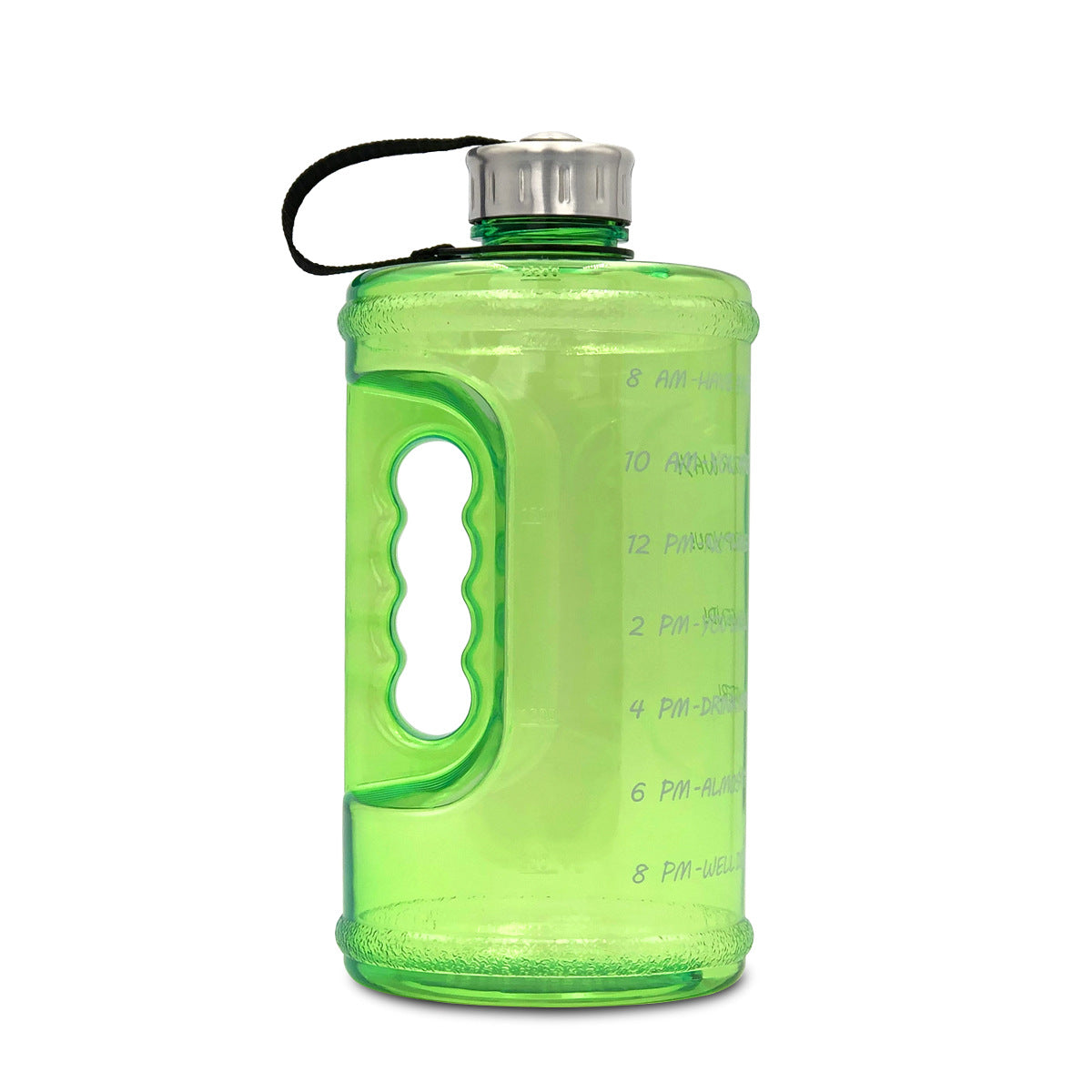 2.2L Gym Water Bottle With Time Markers to Drink More