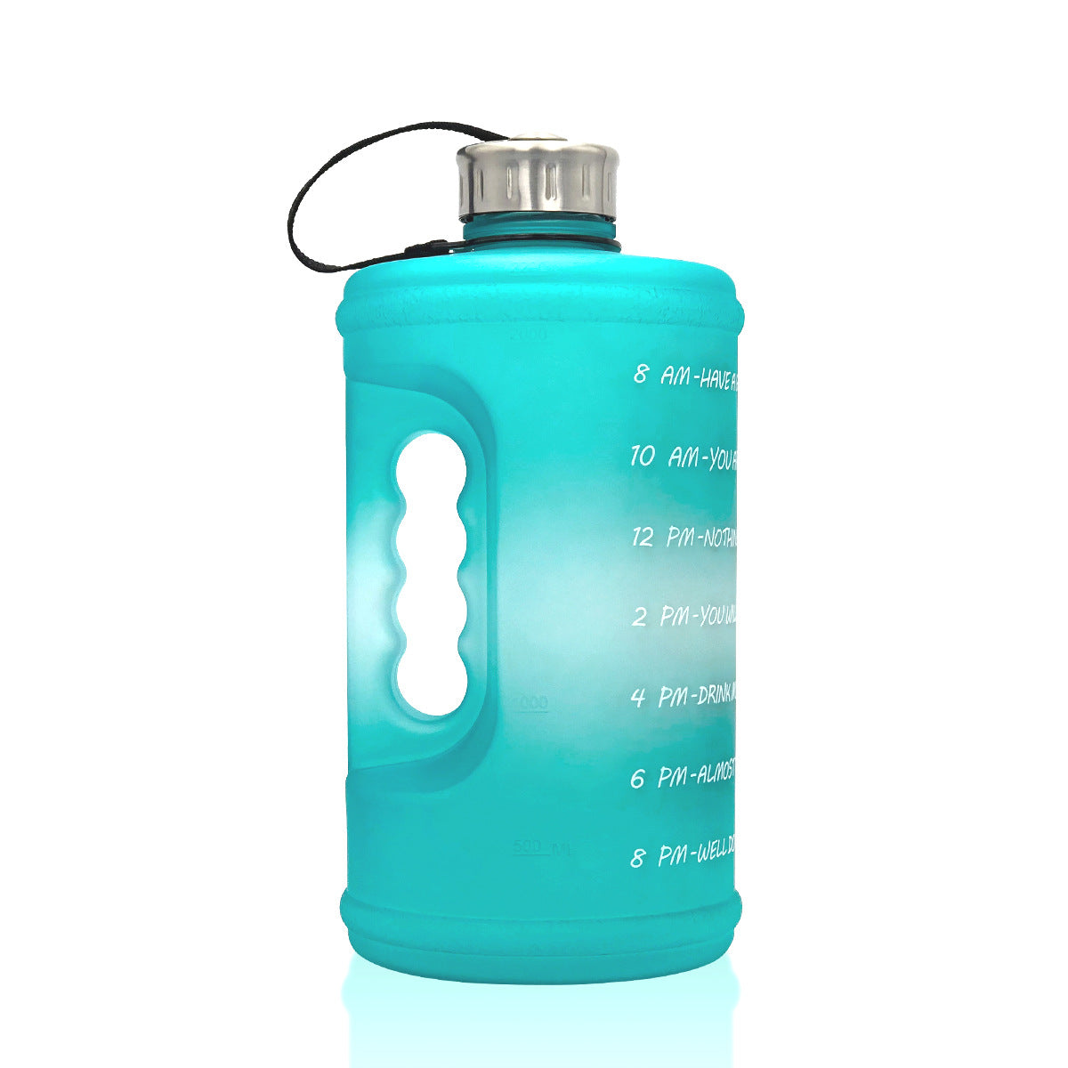 2.2L Gym Water Bottle With Time Markers to Drink More