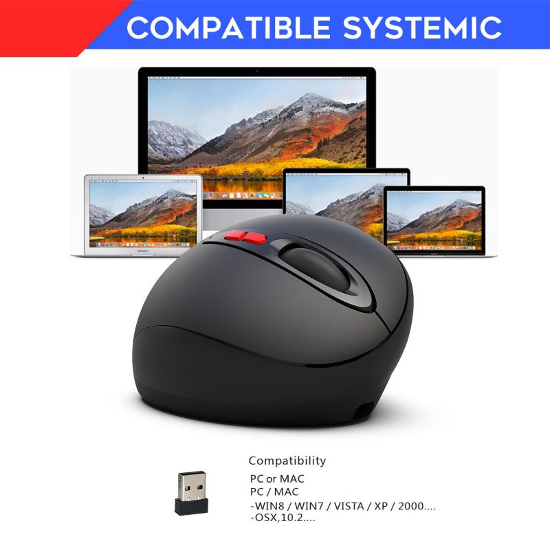 Vertical Wireless Mouse Rechargeable 2.4G for PC and Mac