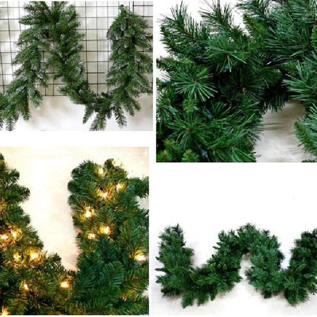 2.7m Artificial Christmas Garland for Lush Holiday Decor