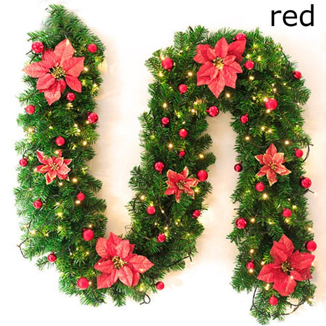 2.7m Artificial Christmas Garland for Lush Holiday Decor