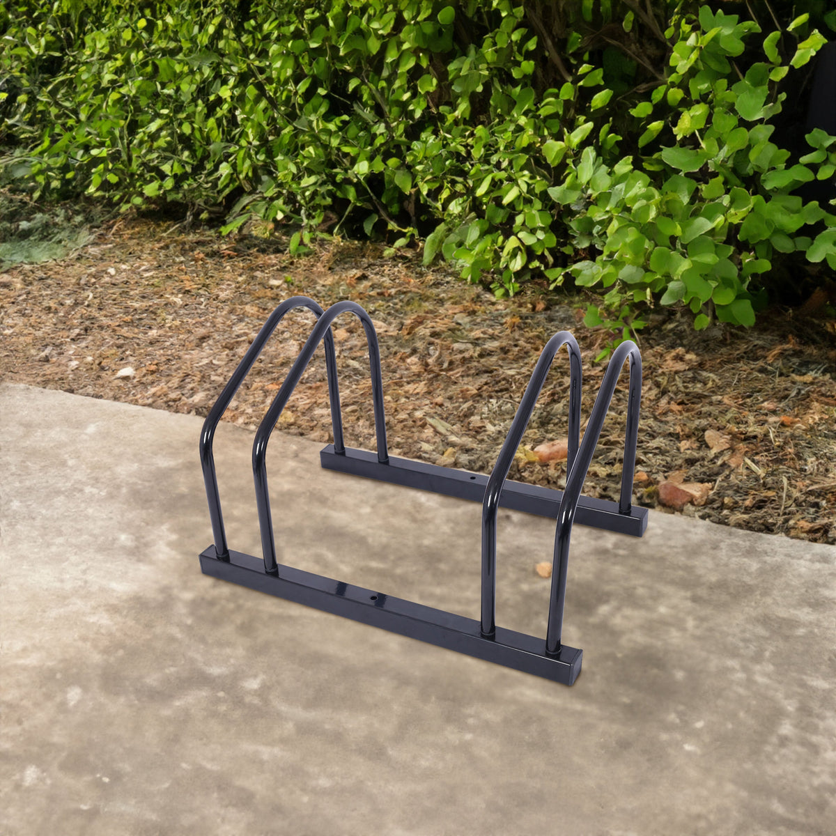 Bike Parking Rack for 22-28 Inch Wheels, Holds 2 Bikes