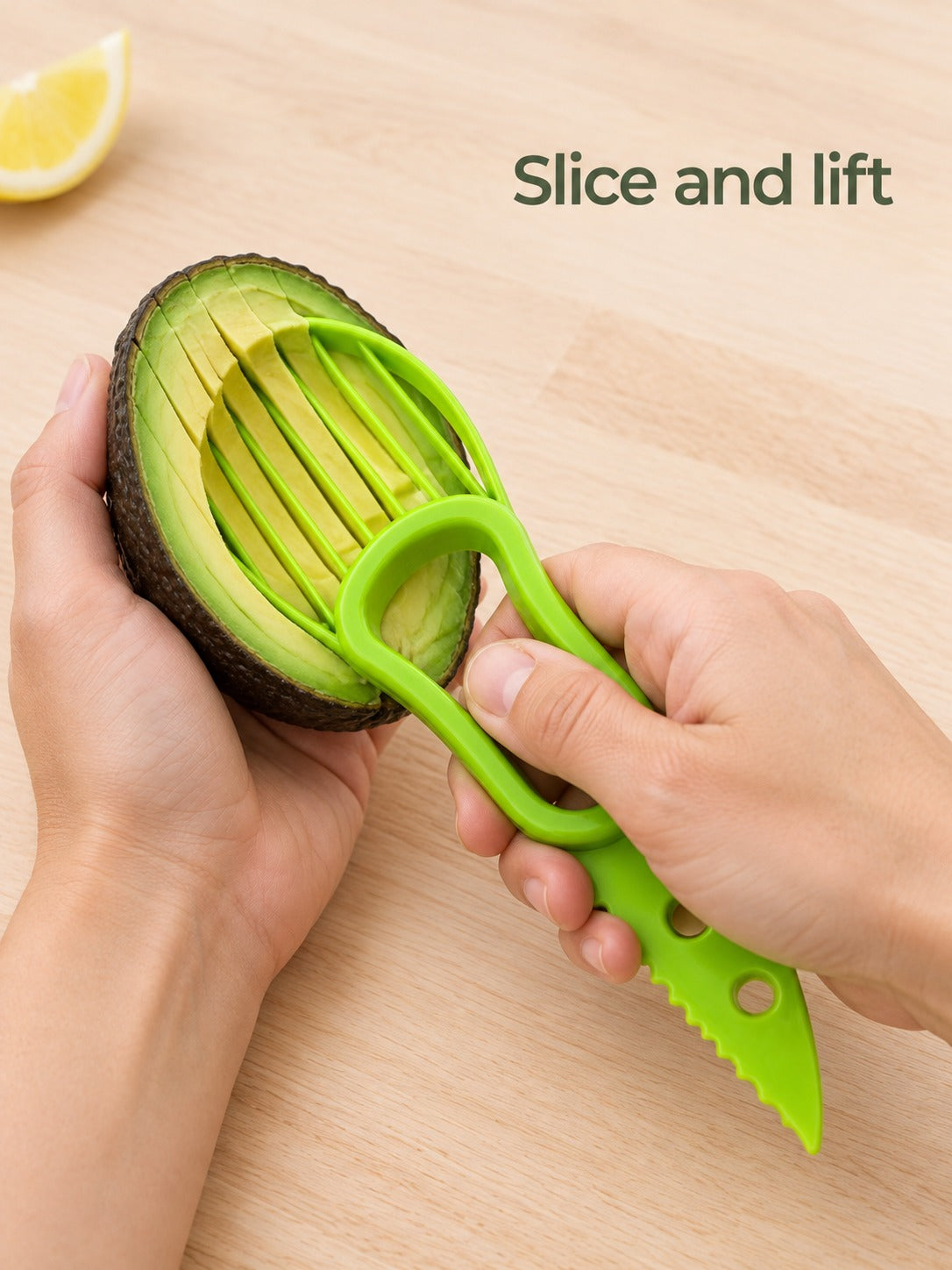 2-in-1 Avocado Slicer and Pitter Tool for Fast Prep