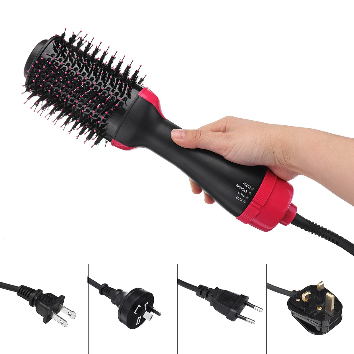 Hot Air Styling Brush: Dryer and Volumizing Round Brush