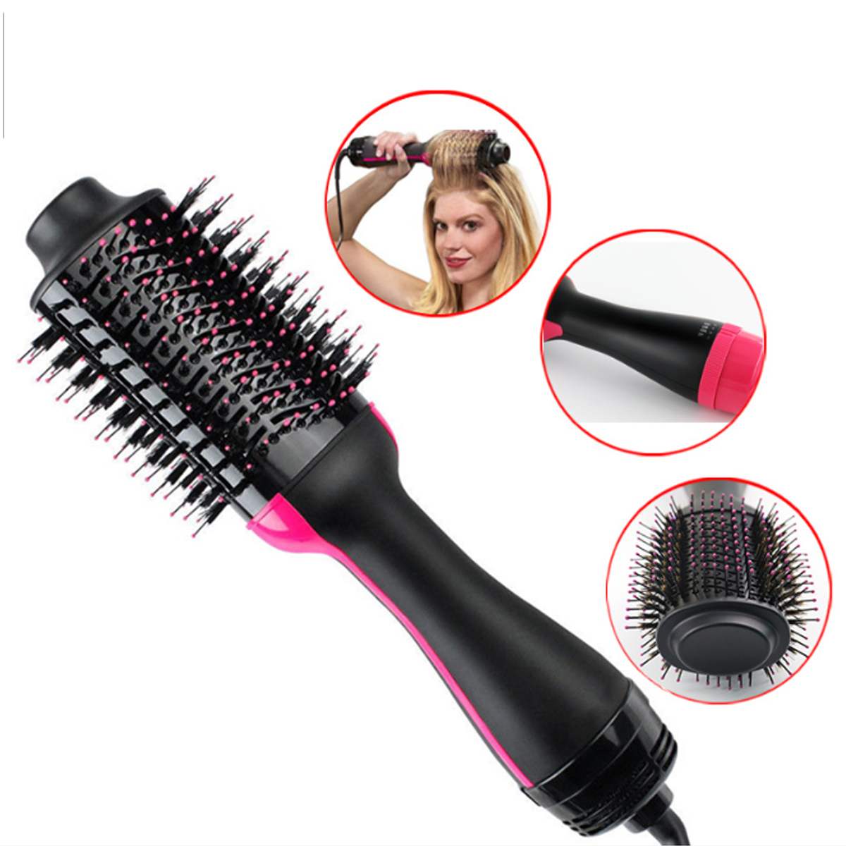 Hot Air Styling Brush: Dryer and Volumizing Round Brush
