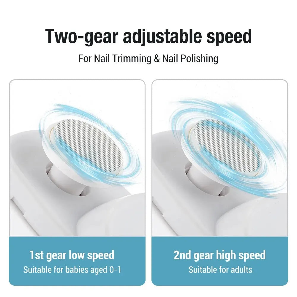 Electric Nail Clipper and Grinder for Baby and Adult Nails