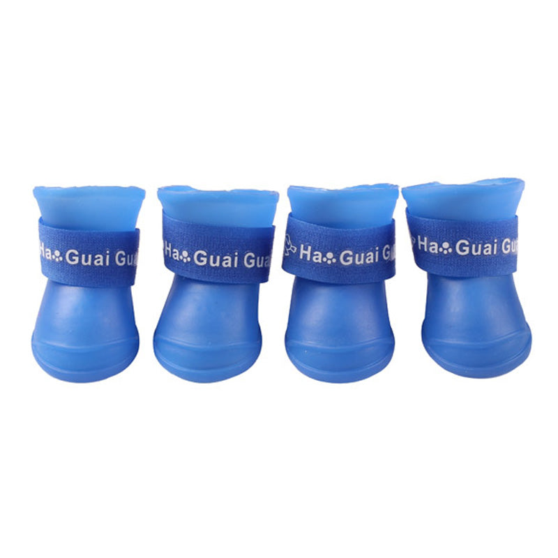 Waterproof Dog Rain Boots for Small Dogs, Set of Four