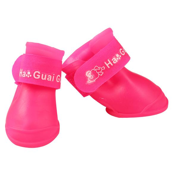 Waterproof Dog Rain Boots for Small Dogs, Set of Four