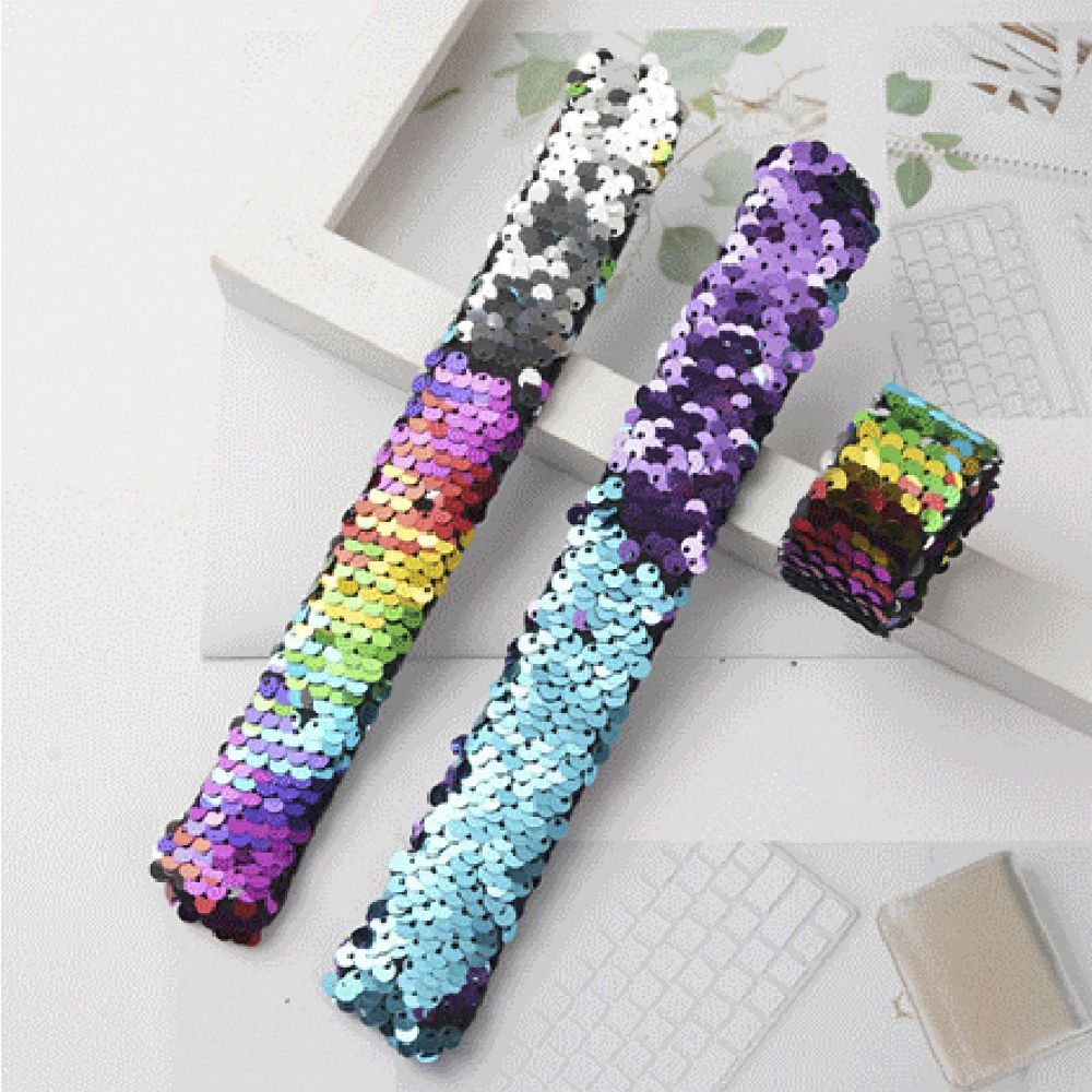 Mermaid Sequin Slap Bracelets for Kids’ Dress-Up Fun