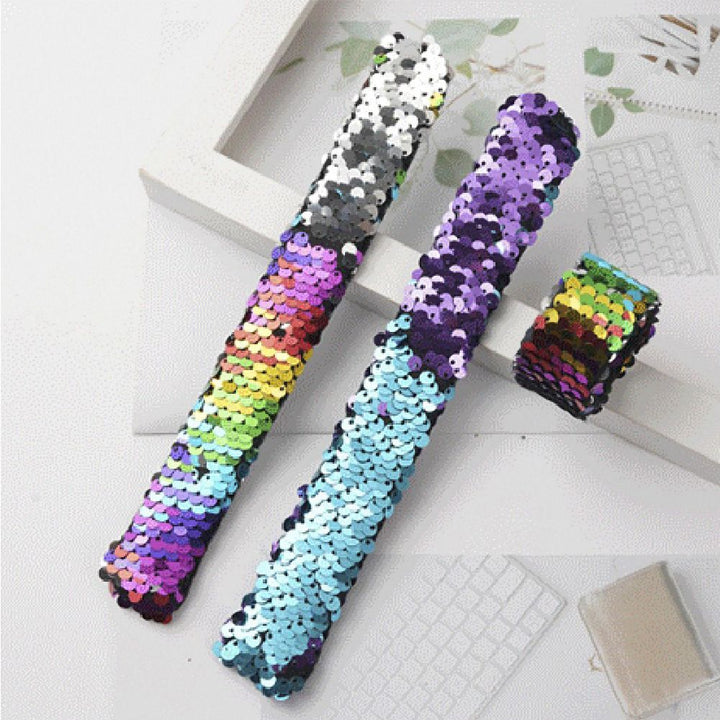 Mermaid Sequin Slap Bracelets for Kids’ Dress-Up Fun