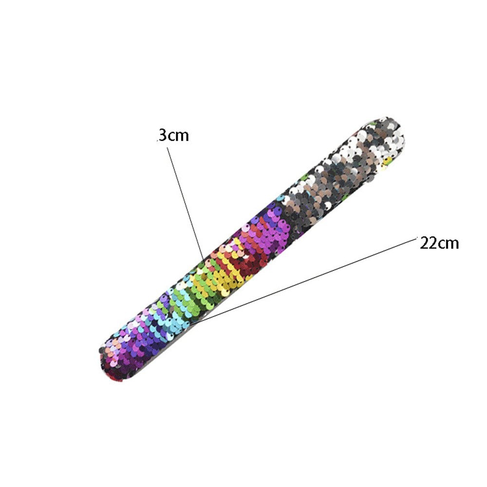 Mermaid Sequin Slap Bracelets for Kids’ Dress-Up Fun